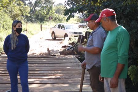 Prefeitura de Corguinho vistoria conserto de ponte Prefeitura de Corguinho vistoria conserto de ponte