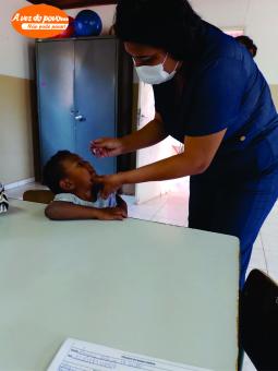 Atendimento médico, vacina e pesagem do bolsa família no Boa Sorte