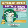 Mutirão de limpeza contra dengue