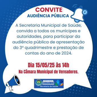 Audiência Públcia da Saúde