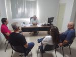 Prefeito Barrinha recebe representantes do Detran-MS para tratar de sinalização viária em Corguinho