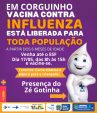 Corguinho abre vacinação contra influenza para toda a população