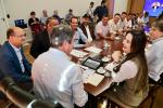 Prefeito, Vice  e vereadores de Corguinho apresentam demandas prioritárias ao governador de MS