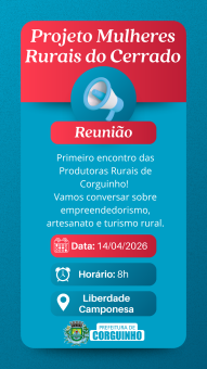 Primeiro encontro das Mulheres Rurais do Cerrado !
